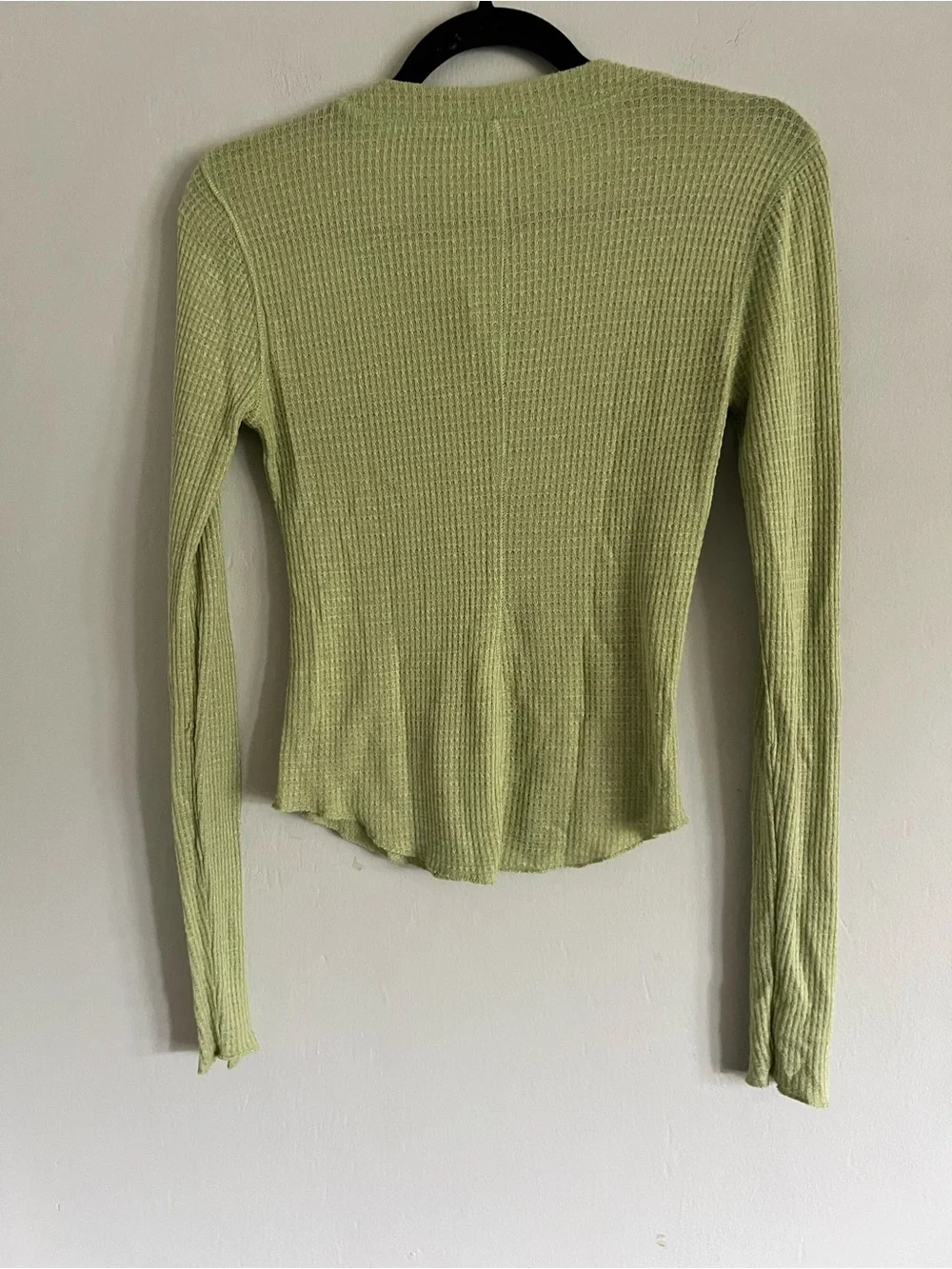 Free People Intimately Free People One Of The Girls Henley in Green Sz Small